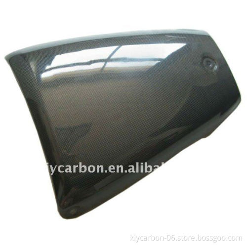 Carbon fiber seat cover for motorcycles